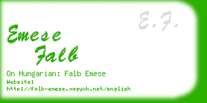 emese falb business card